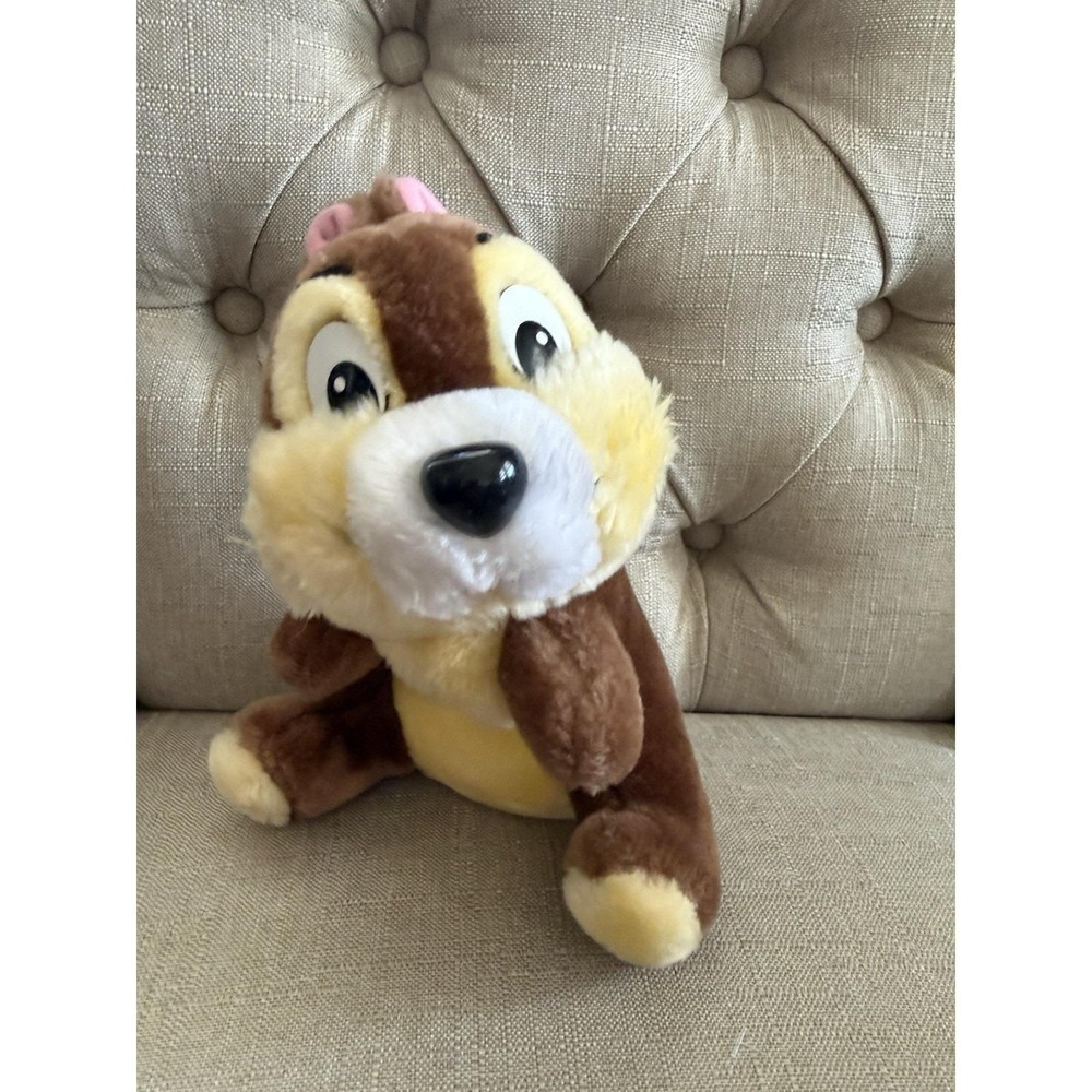 Vintage 80s Chip Disney Theme Park Collectible Stuffed Chip & Dale Chipmunk